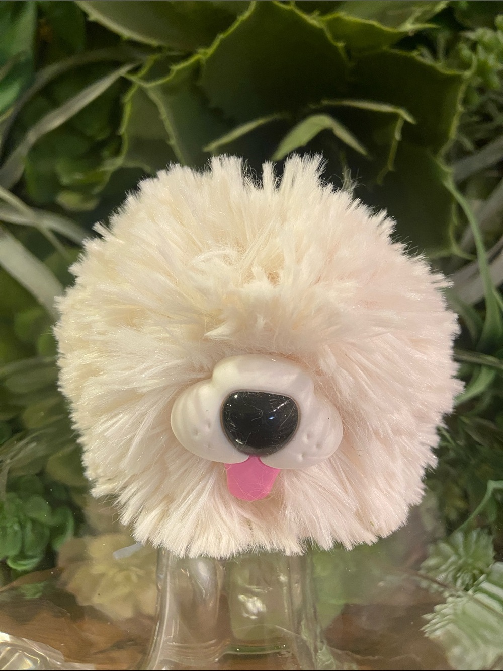 Bath & Body Works Cream Pom-Pom PocketBac Hand Sanitizer holder key chain